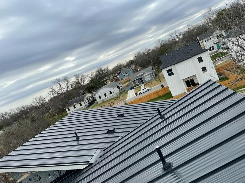 Standing seam metal roof panels with vents for Skylight Repair in Rockmart